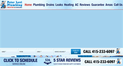 Desktop Screenshot of peterleviplumbinginc.com