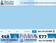 Tablet Screenshot of peterleviplumbinginc.com
